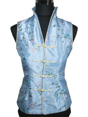 Thai Silk Embroidery Vest
